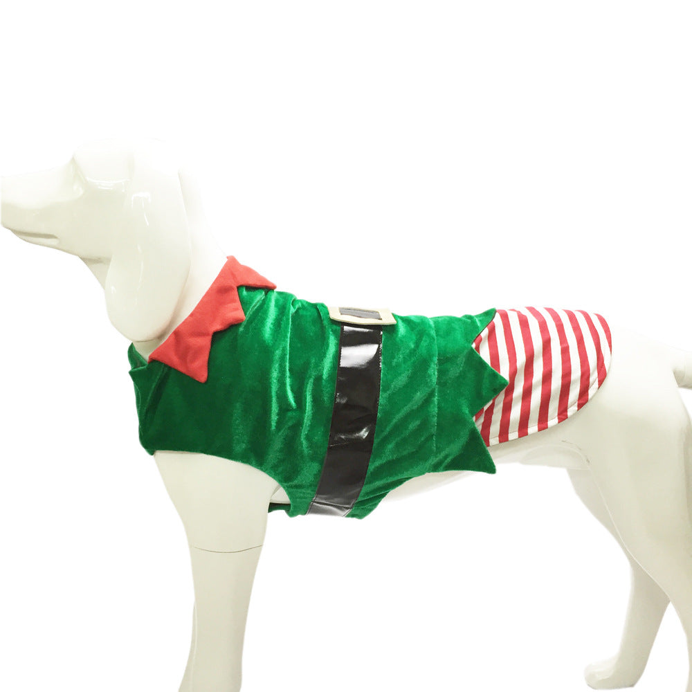 Hunde Weihnachtskostüm "Santa Klaus Helfer"